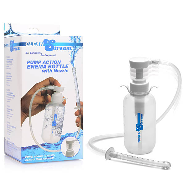 CleanStream Pump Action Enema Bottle with Nozzle - Club X